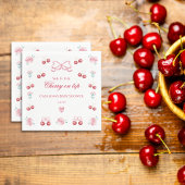 Blush Cherry Blossom Cherry oben Serviette