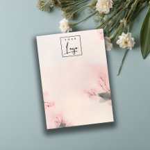 Blush Cherry Blossom Logo Blank Juwelier Display