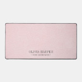Blush Chic Elegantes FAKE Leather BERUFLICH Schreibtischunterlage (Vorderseite)