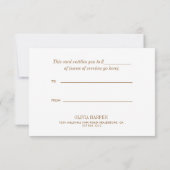 Blush Chic | Schlichte Geschenkkarte für Eleganten (Rückseite)