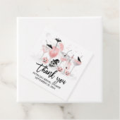 Blush Cocktails Halloween Brautparty Danke Geschenkanhänger (Beispiel)