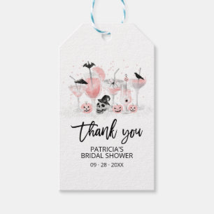 Blush Cocktails Halloween Brautparty Danke Geschenkanhänger