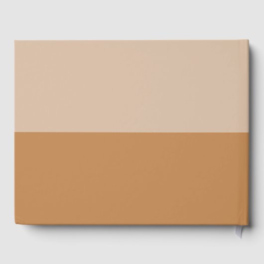Blush Color Block Wedding Gästebuch (Rückseite)