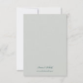 Blush Coneflower Watercolor Florals RSVP Karte (Rückseite)