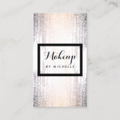 Blush Confetti Dots Makeup Artist Visitenkarte (Vorderseite)