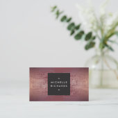 Blush Confetti Rain Muster Modernes Burgund Visitenkarte (Stehend Vorderseite)