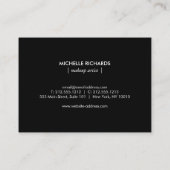 Blush Confetti Rain Muster Modernste Visitenkarte (Rückseite)