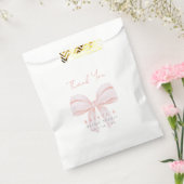 Blush Coquette Bow Brautparty Vielen Dank Geschenktütchen (Versiegelt)