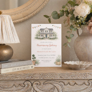 Blush Cottage Willkommens-Einladung Einladung