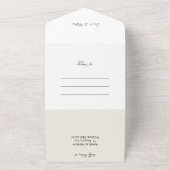 Blush Country Rustikal All In One Einladung (Außenbereich)