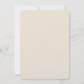 Blush Cream Boho Floral Wedding Einladung (Rückseite)