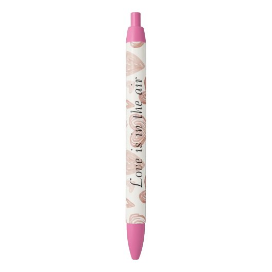 Blush Cream Hearts Love Kugelschreiber (Vorderseite Vertikal)