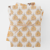 Blush Cream Oranges Fruit Christmas Geschenkpapier Set (Beispiel)