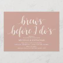 Blush Cream Rustic Wedding Probe Dinner