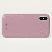 Blush Crystal Confetti Handy Case (Rückseite (Horizontal))