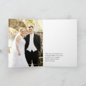 Blush Dahlias Floral Wedding Dankeskarte (Innenseite)