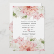 Blush Dahlias Floral Wedding