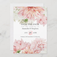 Blush Dahlias Floral Wedding