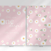 Blush Daisy Little Miss Onederful Einladung