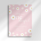 Blush Daisy Little Miss Onederful Einladung