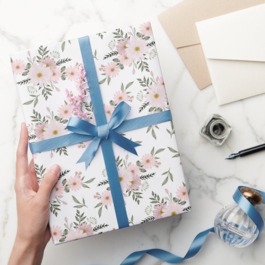 Blush Daisy Whisper Geschenkpapier (Schenken)