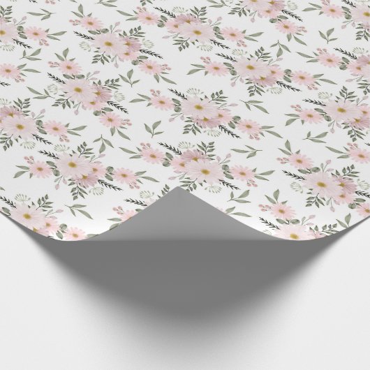 Blush Daisy Whisper Geschenkpapier (Ecke)