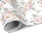 Blush Daisy Whisper Geschenkpapier (Rolleneckpunkt)