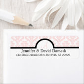 Blush Damask Monogram Weditation Labels (Insitu)