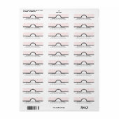 Blush Damask Monogram Weditation Labels (Vorne)