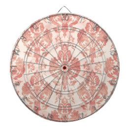 Blush Damask Watercolor Floral Vintage Pattern Dartscheibe