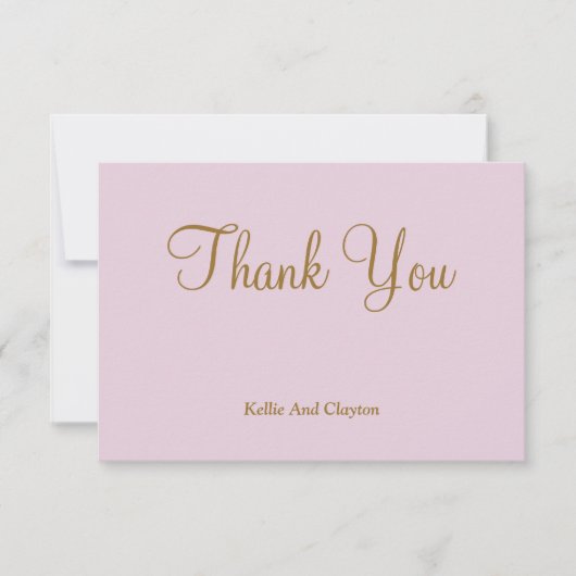 Blush Dankeschön Karten (Vorderseite)