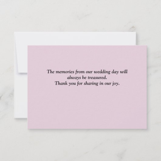 Blush Dankeschön Karten (Rückseite)