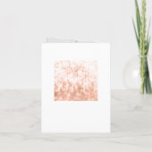 Blush Diamond Rose Gold Script Kinderdusche geklap Einladung (Rückseite)