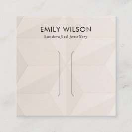 BLUSH DIAMOND TEXTURE HAIR CLIP DISPLAY CARD QUADRATISCHE VISITENKARTE