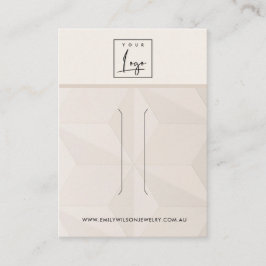 BLUSH DIAMOND TEXTURE HAIR CLIP DISPLAY CARD VISITENKARTE