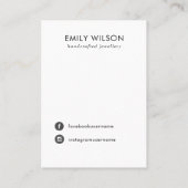 BLUSH DIAMOND TEXTURE HAIR CLIP DISPLAY CARD VISITENKARTE (Rückseite)