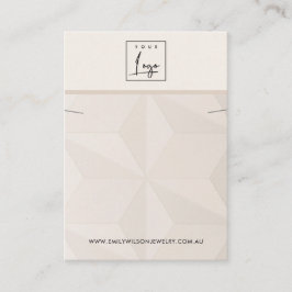 BLUSH DIAMOND TEXTURE NECKLACE BRACELET DISPLAY VISITENKARTE