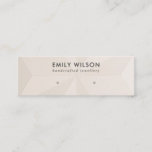 BLUSH-DIAMOND-TEXTURE-STUDIE FÜR DIE ERRING-ANZEIG MINI VISITENKARTE (Vorderseite)