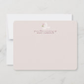 Blush Dove Nursery Note Card Einladung (Vorderseite)