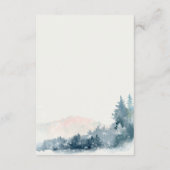 BLUSH DUSKY BLUE BERGE PINE WEDDING DETAILS BEGLEITKARTE (Rückseite)
