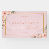 Blush Dusty Pink Brautparty Banner (Horizontal)