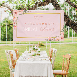 Blush Dusty Pink Brautparty Banner