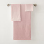 Blush Dusty Pink Gradient Badhandtuch Set (Insitu)