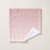 Blush Dusty Pink Gradient Badhandtuch Set (Waschlappen)