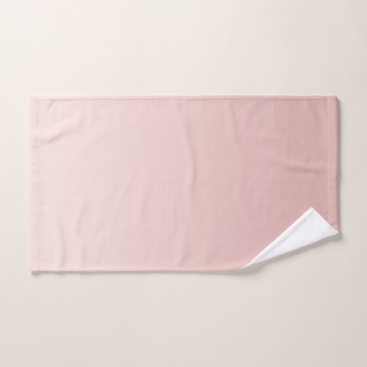 Blush Dusty Pink Gradient Badhandtuch Set (Handtuch)