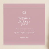 Blush dusty pink modern baptism Invitation Einladung