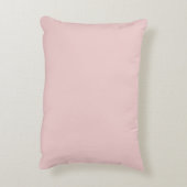 Blush Dusty Pink Modern Script Girl Monogram Name Dekokissen (Rückseite(Vertikal))