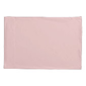 Blush Dusty Pink Modern Script Girl Monogram Name Kissenbezug (Rückseite)