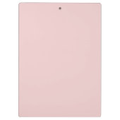 Blush Dusty Pink Modern Script Girl Monogram Name Klemmbrett (Rückseite)