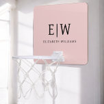 Blush Dusty Pink Modern Script Girl Monogram Name Mini Basketball Netz<br><div class="desc">Blush Dusty Pink einfache Skriptmonogramm Name Mini Basketball Hoop. Das macht den perfekten 16 Geburtstag,  Hochzeit,  Brautparty,  Jubiläum,  Babydusche oder Junggeselinnen-Abschied Geschenk für jemanden,  der Lieben glamourösen Luxus und schicke Stile.</div>
